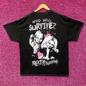 Bloody Disgusting Bride of Chucky Child's Play Horror T-Shirt Large